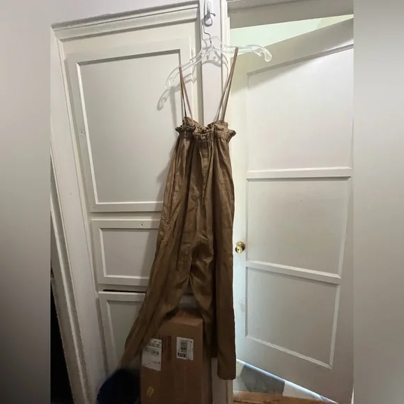 Ozma deia tan linen jumpsuit size small - Picture 4 of 15